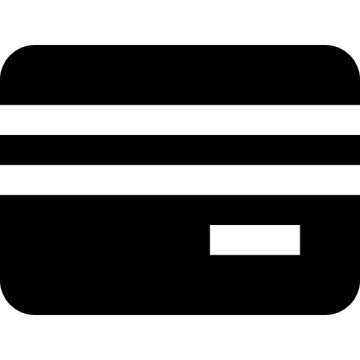 Credit card Basic Black Solid icon