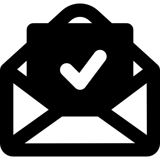 e-mail Basic Black Solid ikona