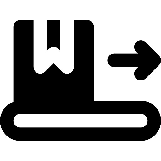 Conveyor Basic Black Solid icon