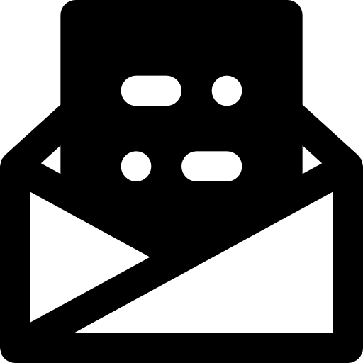 poczta Basic Black Solid ikona