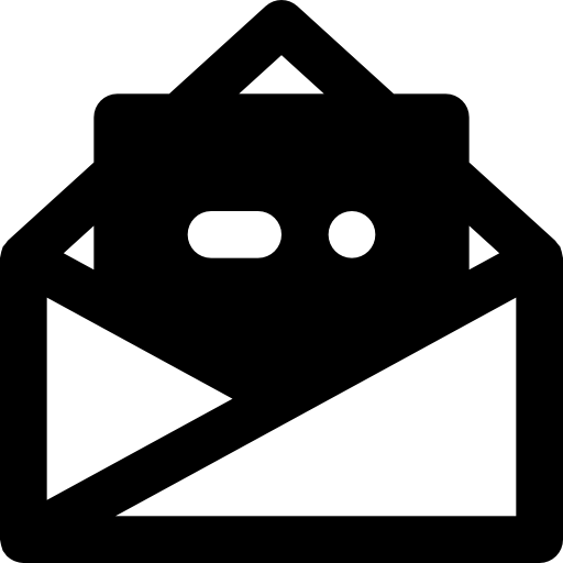 correo Basic Black Solid icono