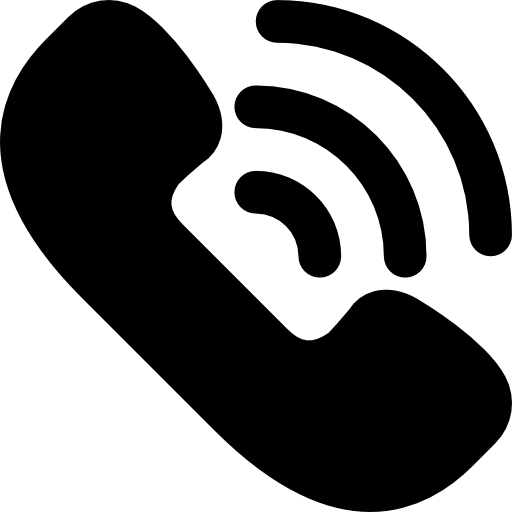 Phone call Basic Black Solid icon
