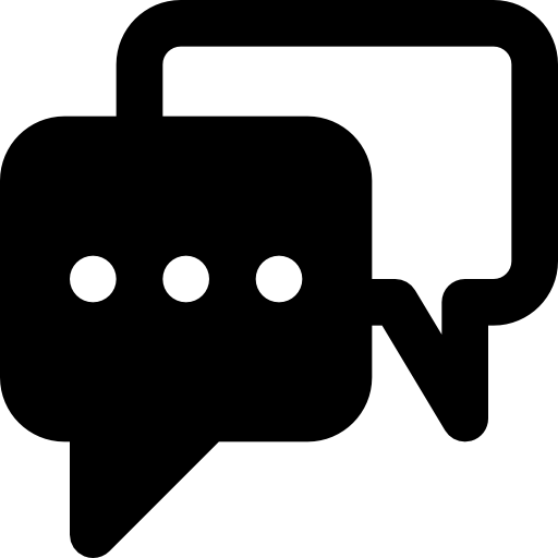 Chat Basic Black Solid icon