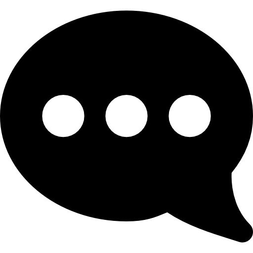 Chat Basic Black Solid icon