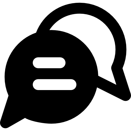 Chat Basic Black Solid icon