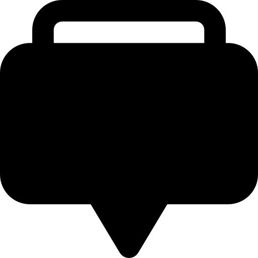 チャット Basic Black Solid icon
