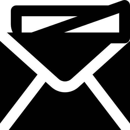 Mail Basic Black Solid icon