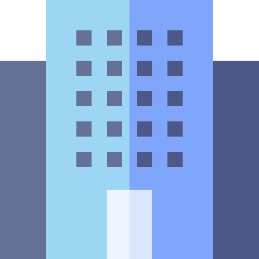 hotel Basic Straight Flat ikona