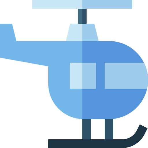 helicóptero Basic Straight Flat icono