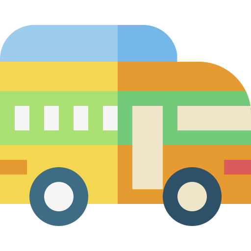 bus Basic Straight Flat icon
