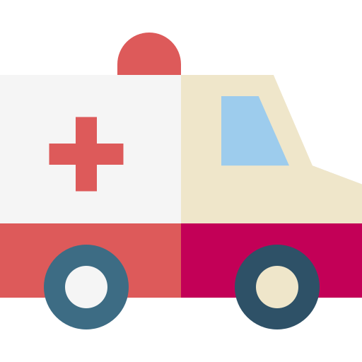 ambulancia Basic Straight Flat icono