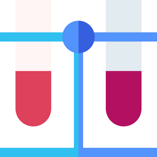 Test tubes Basic Straight Flat icon