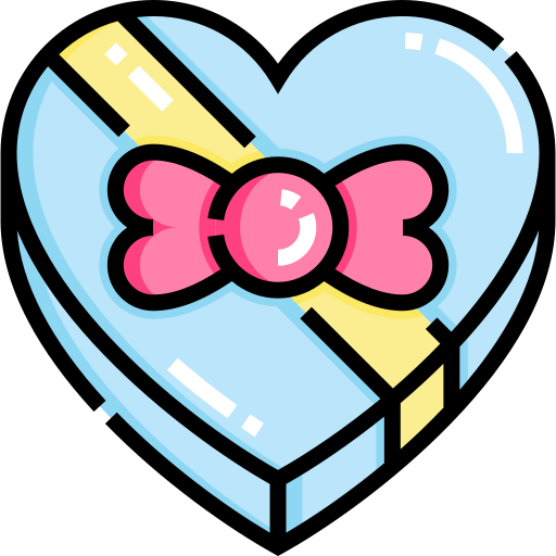 Heart box Detailed Straight Lineal color icon