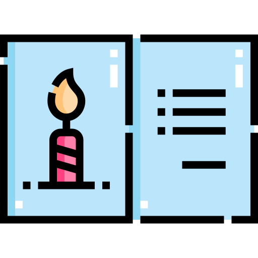 Birthday invitation Detailed Straight Lineal color icon