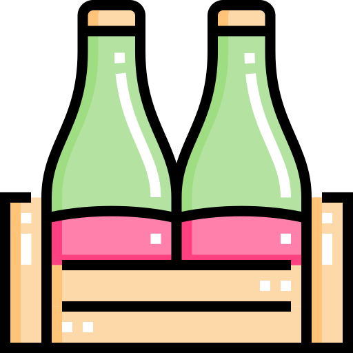 Ящик для пива Detailed Straight Lineal color иконка
