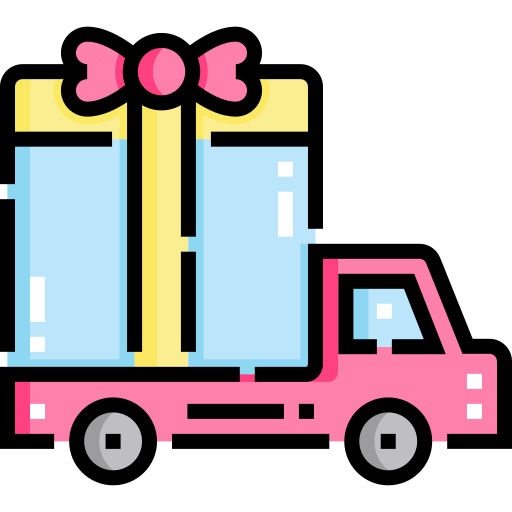 Delivery truck Detailed Straight Lineal color icon