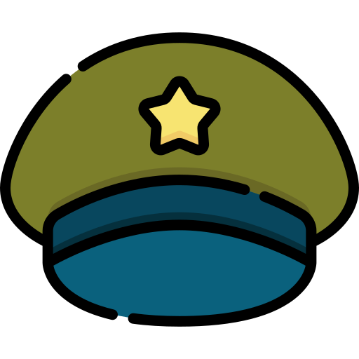 chapeau militaire Special Lineal color Icône