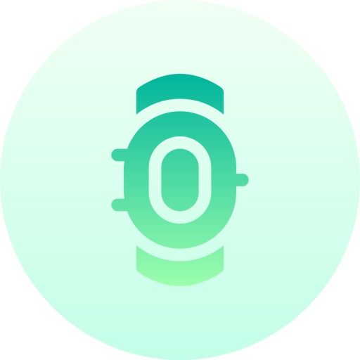 Smartwatch Basic Gradient Circular icon