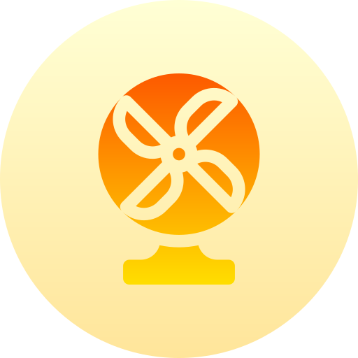 부채 Basic Gradient Circular icon