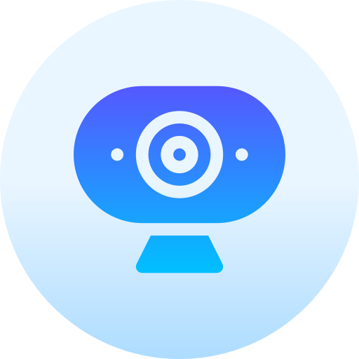 webcam Basic Gradient Circular icon
