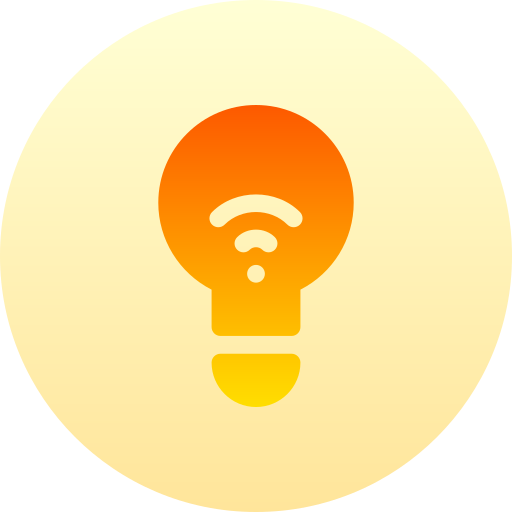 lampadina Basic Gradient Circular icona