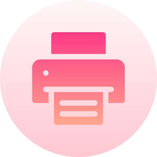 Принтер Basic Gradient Circular иконка