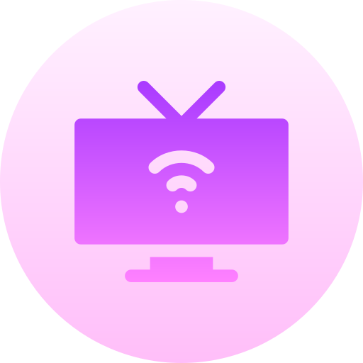 tv Basic Gradient Circular icona