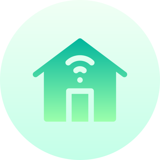 inteligentny dom Basic Gradient Circular ikona