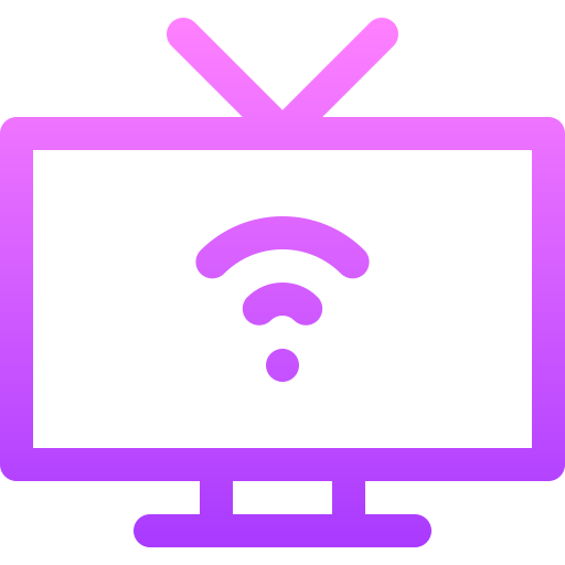 televisión Basic Gradient Lineal color icono
