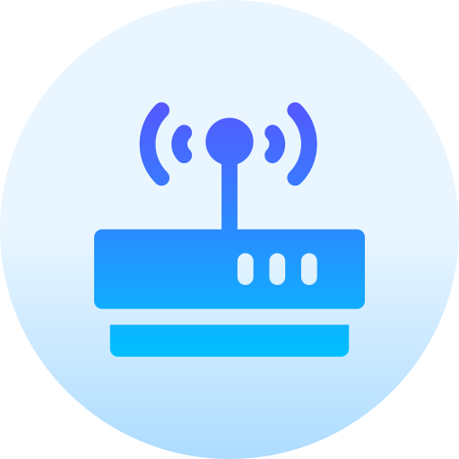 router Basic Gradient Circular icon