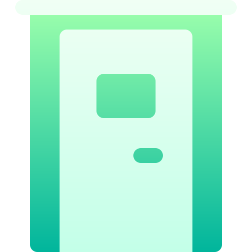 deur Basic Gradient Gradient icoon