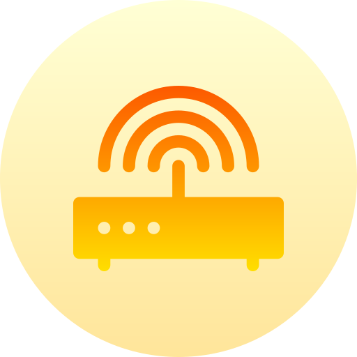 router Basic Gradient Circular icoon