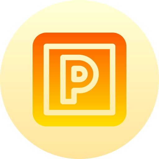 Parking Basic Gradient Circular icon