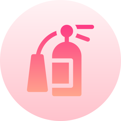 Fire extinguisher Basic Gradient Circular icon