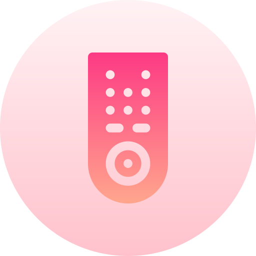 Remote control Basic Gradient Circular icon