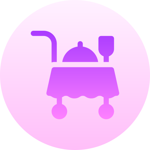 Room service Basic Gradient Circular icon