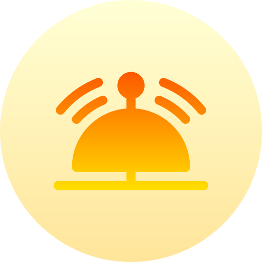Desk bell Basic Gradient Circular icon