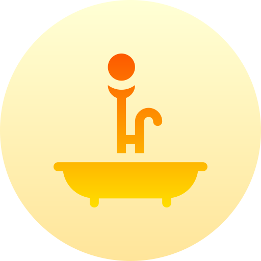 Bathtub Basic Gradient Circular icon