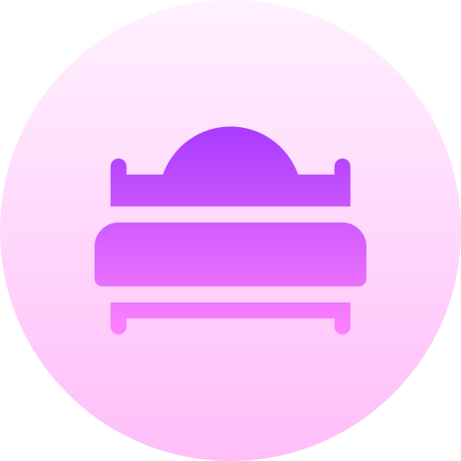 łóżko Basic Gradient Circular ikona