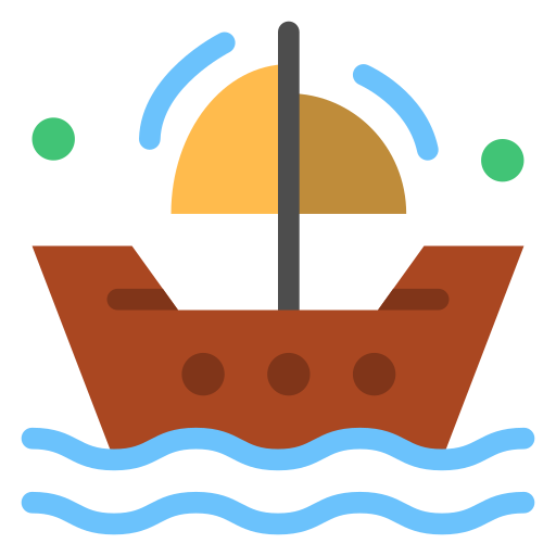Катание на лодках Generic Flat иконка