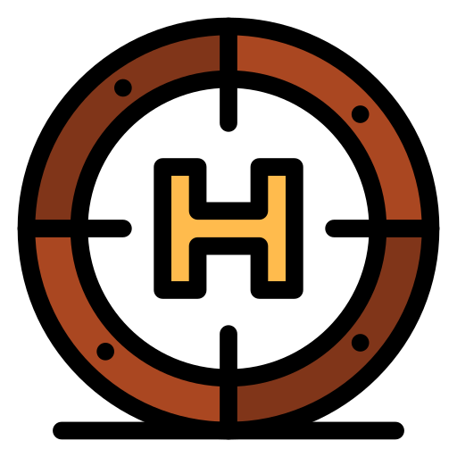 Helipad Generic Outline Color icon