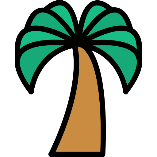 Пальма Generic Outline Color иконка
