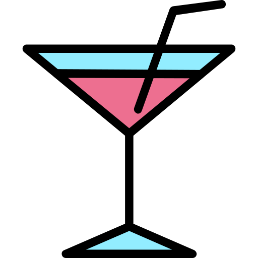 칵테일 Generic Outline Color icon