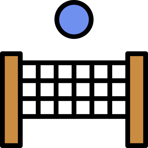 Volleyball Generic Outline Color icon