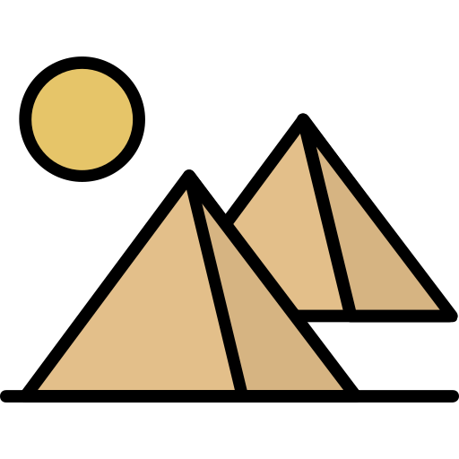 Pyramid Generic Outline Color icon