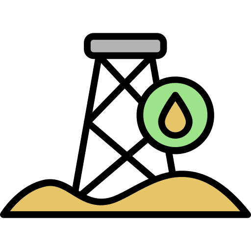 Ölbohrturm Generic Outline Color icon