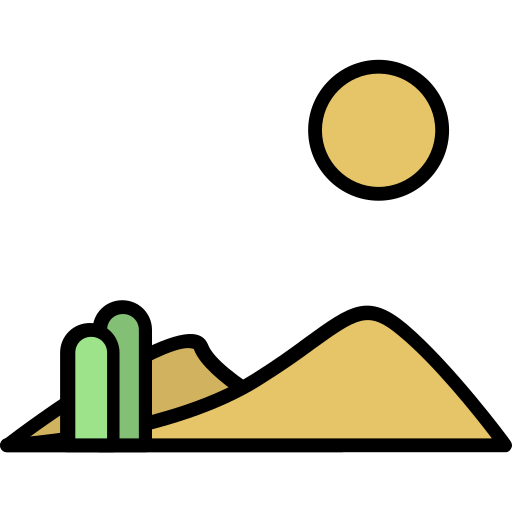 desierto Generic Outline Color icono