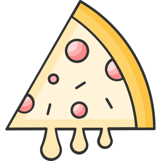 ピザのスライス Generic Outline Color icon