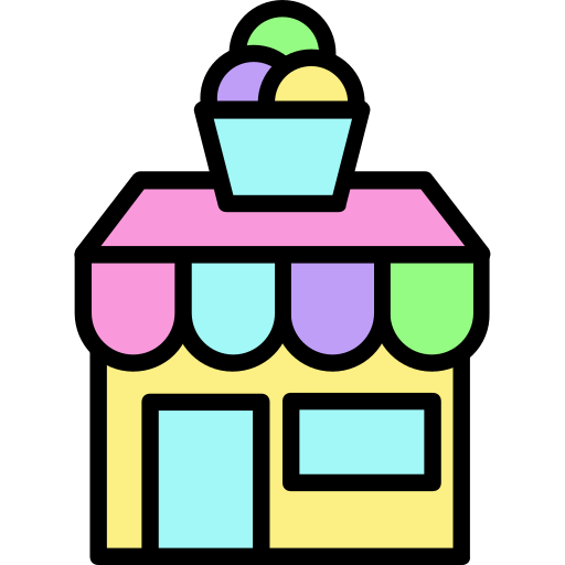 Магазин мороженого Generic Outline Color иконка