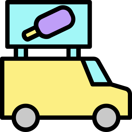 Ice cream car Generic Outline Color icon